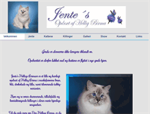 Tablet Screenshot of jente.dk